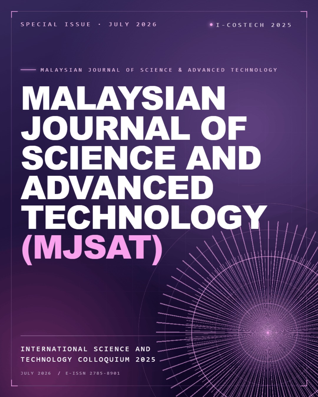 					View Special Issue: The 3rd International Science and Technology Colloquium 2025
				
